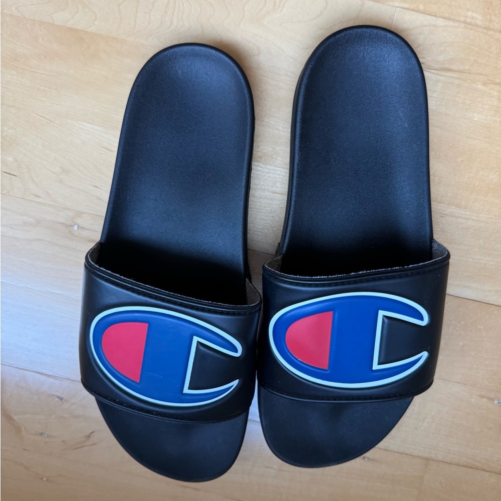 Champion Men’s Black Slide Sandals